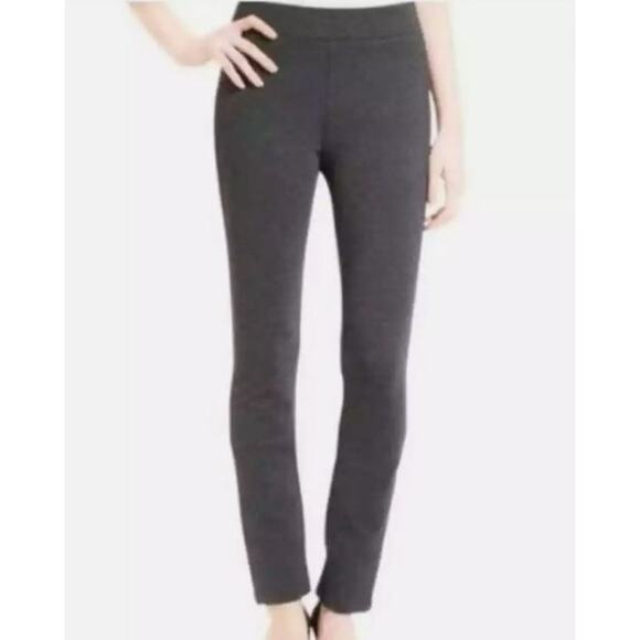NYDJ Womens Size 8P Petite Jodie Basic Ponte Pull On Pants Legging Charcoal Gray - Picture 1 of 15